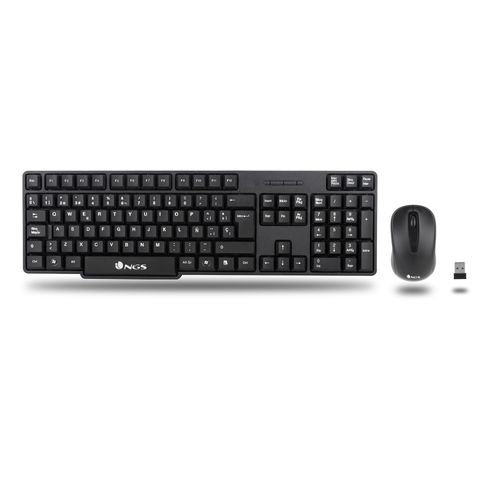 Pack Clavier - Souris Sans Fil Ngs Euphoria (noir)