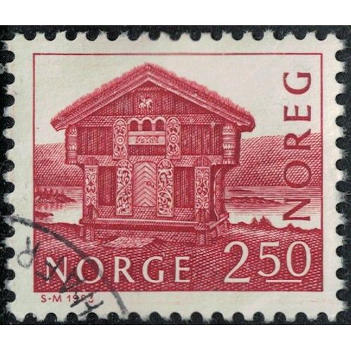 Norvège 1983 Oblitéré Used Bâtiment Maison Breilandsloftet À Hoydalsmo Y&t No 832 Su