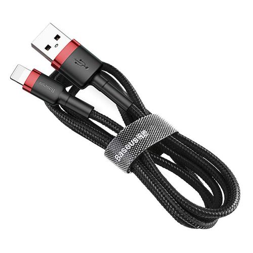 Baseus Lightning Cafule Cable 2.4a 1m Red + Black (calklf-b19)