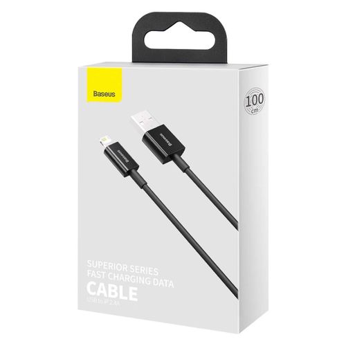 Baseus Lightning Superior Series Cable, Fast Charging, Data 2.4a, 1m
