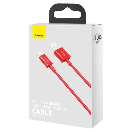 Baseus Lightning Superior Series Cable, Fast Charging, Data 2.4a, 1m