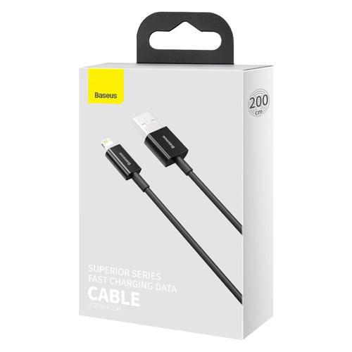 Baseus Lightning Superior Series Cable, Fast Charging, Data 2.4a, 2m