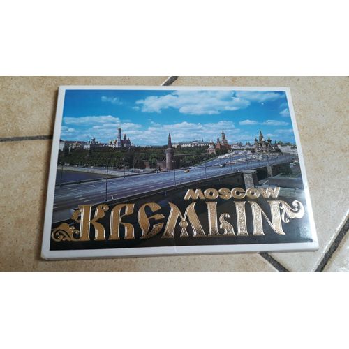 Moscow Kremlin Pochette Lot 16 Cartes Postales Moscou