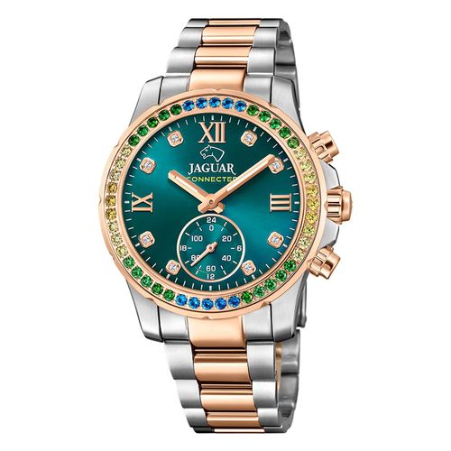 Montre Femme Jaguar Acier Inoxydable Argent Or Rose Jaguar Montre Bracelet Connectée Uj981/6