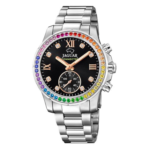 Montre Femme Jaguar Acier Inoxydable Argent Montre Bracelet Connectée Jaguar Uj980/5