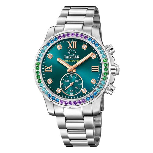 Montre Femme Jaguar Acier Inoxydable Argent Montre Bracelet Connectée Jaguar Uj980/6