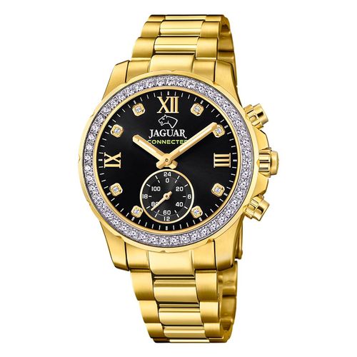 Montre Femme Jaguar Acier Inoxydable Doré Montre Bracelet Connectée Jaguar Uj984/1