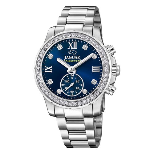 Montre Femme Jaguar Acier Inoxydable Argent Montre Bracelet Connectée Jaguar Uj980/3