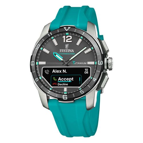 Montre Homme Festina Silicone Turquoise Montre Bracelet Connectée Festina Uf23000/5
