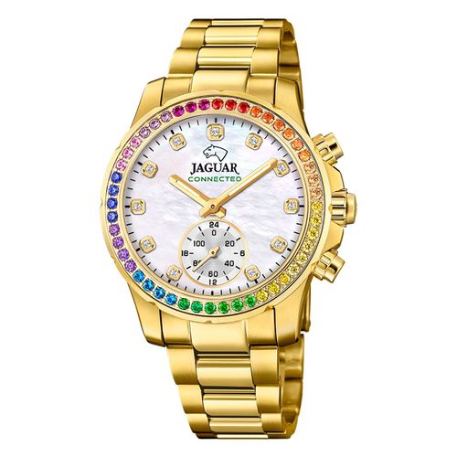 Montre Femme Jaguar Acier Inoxydable Doré Montre Bracelet Connectée Jaguar Uj983/4