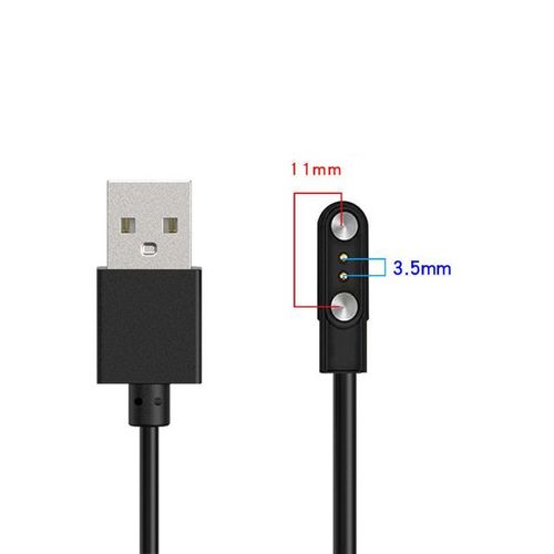 Adaptateur De Chargeur Usb Smartwatch S6 Câble De Charge Pour Adultes Et Enfants Accessoires De Fil De Charge D'alimentation 2 Broches 4 Broches