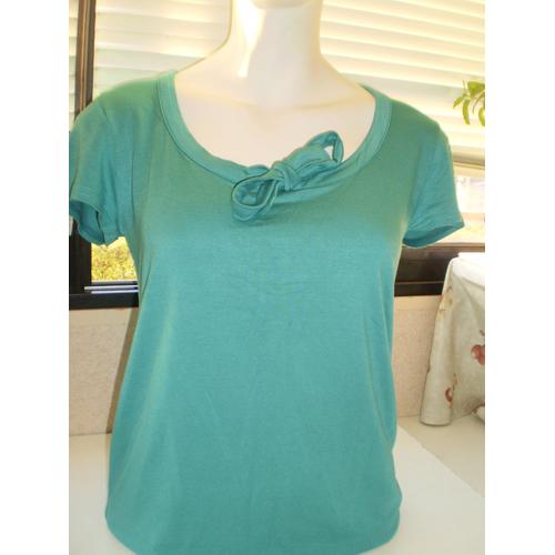 Tee Shirt Vert Neuf Jacqueline Riu T 40