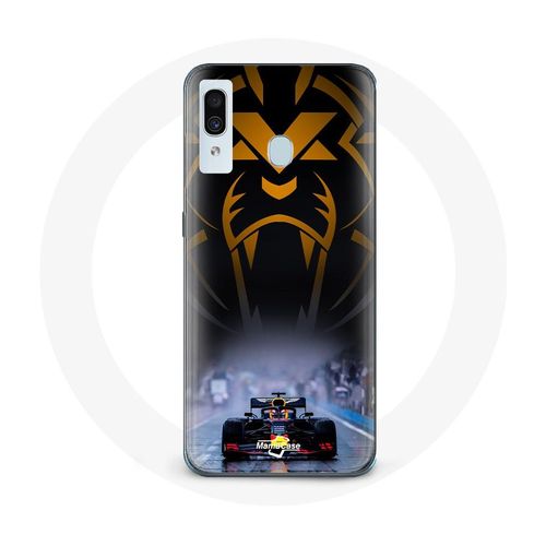 Coque Pour Samsung Galaxy A30 Formule 1 Sebastian Vettel Pilote Automobile F1 Noir