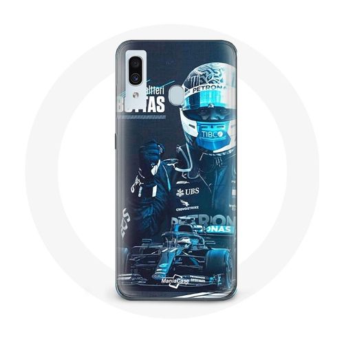 Coque Pour Samsung Galaxy A30 Formule 1 Valtteri Bottas Pilote De F1 Noir