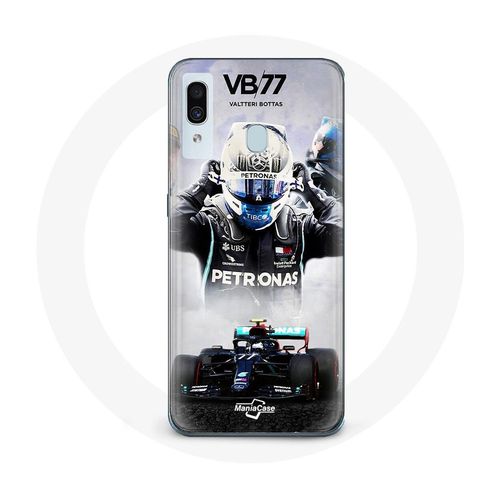 Coque Pour Samsung Galaxy A30 Formule 1 Valtteri Bottas Pilote De Course F1 Noir