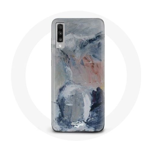 Coque Pour Samsung Galaxy A50 Fond De Texture Abstraite Gris