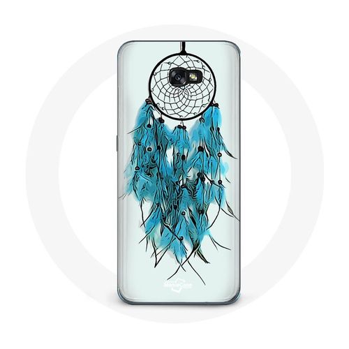 Coque Pour Samsung Galaxy A5 2017 Attrape Rêve Bleu Fond Blanc