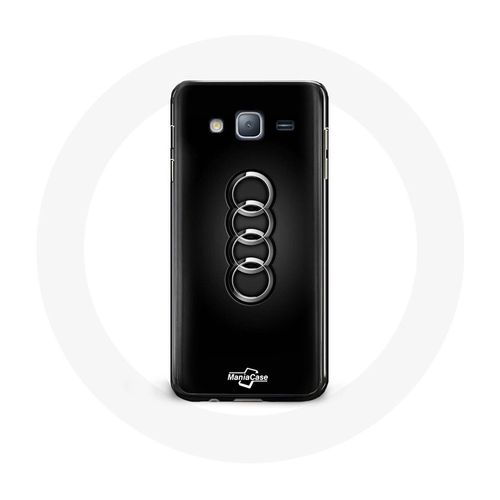 Coque Pour Samsung Galaxy Grand Prime Audi Logo Cache Moyeu Fond Noir
