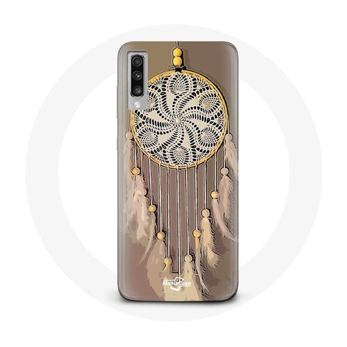 Coque Pour Samsung Galaxy A50 Attrape Rêve Marron Capteur De Rêves