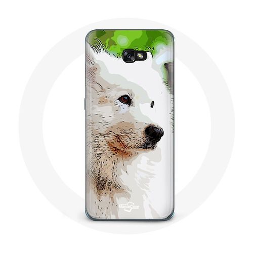 Coque Pour Samsung Galaxy A5 2017 Chien Samoyède Blanc