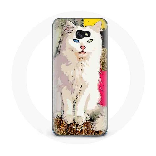 Coque Pour Samsung Galaxy A5 2017 Turc De Van Chat Blanc Aux Yeux Bleu Et Jaune