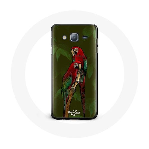 Coque Pour Samsung Galaxy Grand Prime Pionus Perroquet Rouge