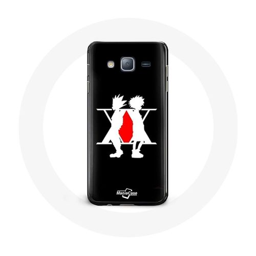 Coque Pour Samsung Galaxy Grand Prime Hunter X Hunter Manga Logo Fond Noir