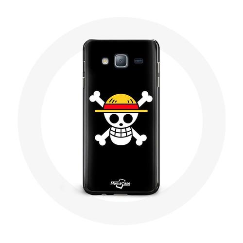 Coque Pour Samsung Galaxy Grand Prime One Piece Manga Tete De Mort Fond Noir