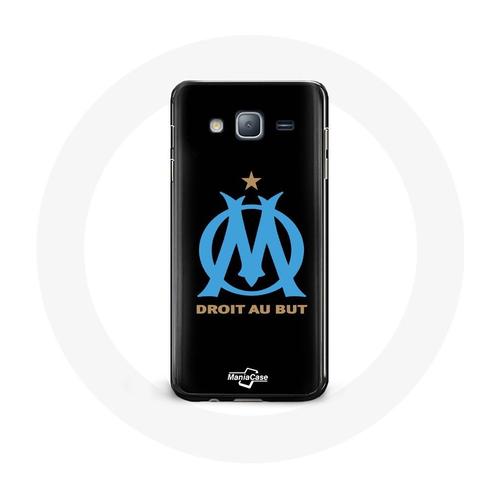 Coque Pour Samsung Galaxy Grand Prime Logo Olympique De Marseille Fond Noir