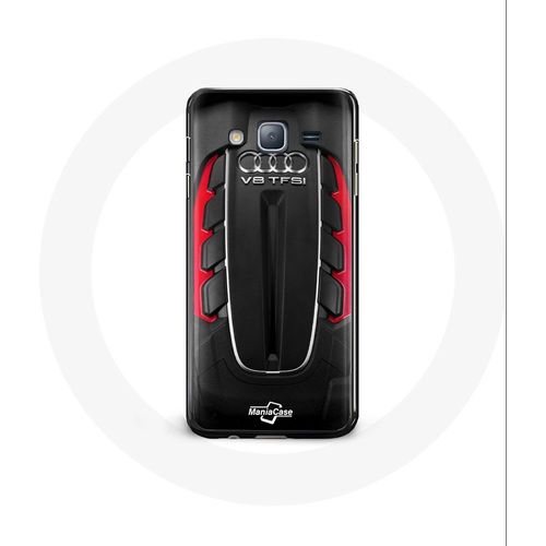 Coque Pour Samsung Galaxy Grand Prime Audi Rs Logo Rouge
