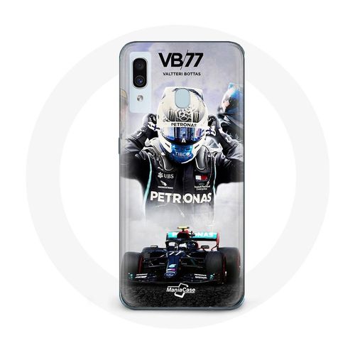Coque Pour Samsung Galaxy A20 Formule 1 Valtteri Bottas Pilote De Course F1 Noir