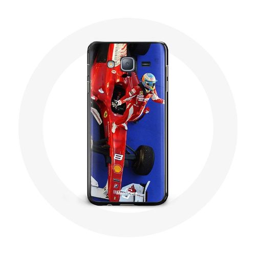 Coque Pour Samsung Galaxy Grand Prime Formule 1 Fernando Alonso Pilote Automobile F1 Rouge