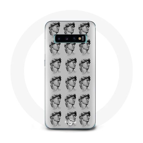 Coque Pour Samsung Galaxy S10 Edge Statue Fond Gris