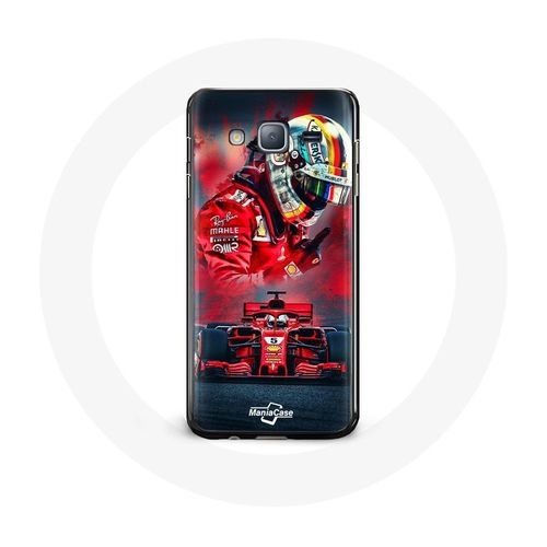 Coque Pour Samsung Galaxy Grand Prime Formule 1 Sebastian Vettel Pilote F1 Rouge