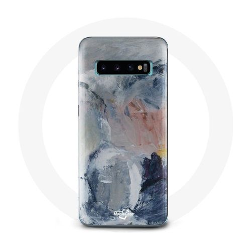 Coque Pour Samsung Galaxy S10 Edge Fond De Texture Abstraite Gris