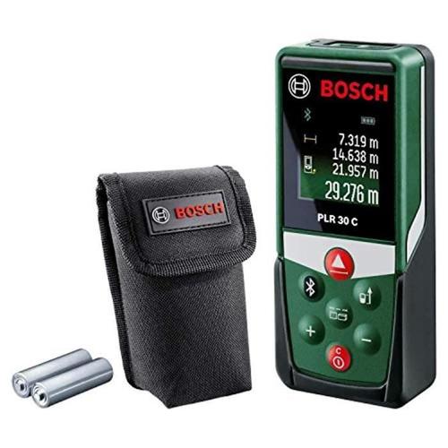 Télémètre laser Bosch - PLR 30 C (avec Application Dédiée, Portée : 0,05?30 m, Précision : ± 2 mm, dans Boîte en Carton)