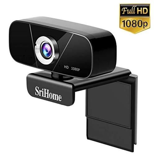 Srihome Webcam USB 1080P, Lemnoi Webcam pour PC avec Microphone pour  Ordinateur Portable de Bureau pour Appels Vidéo, études, Confér