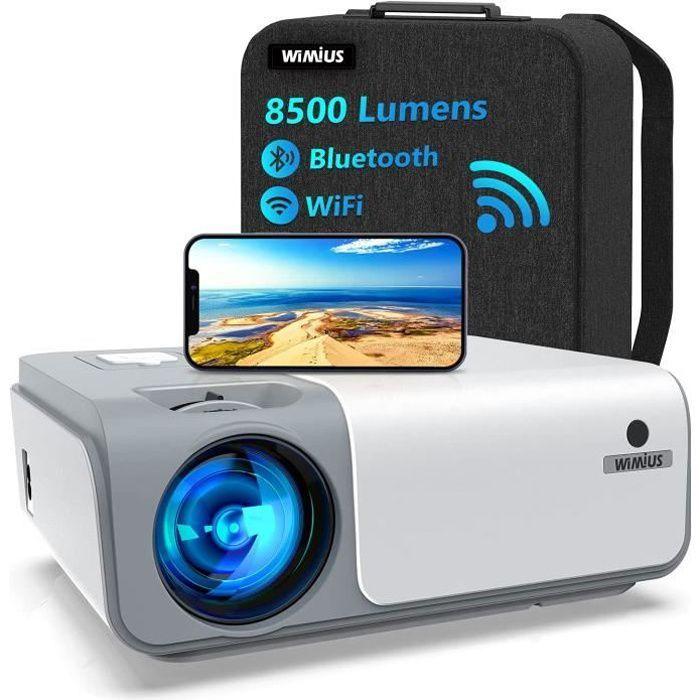 Videoprojecteur WiFi Bluetooth, VISSPL Full HD 1080P Projecteur 4K