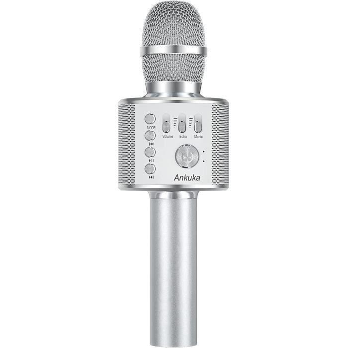 Microphone Karaoké Ankuka Micro Sans Fil Bluetooth 4.1 Compatible