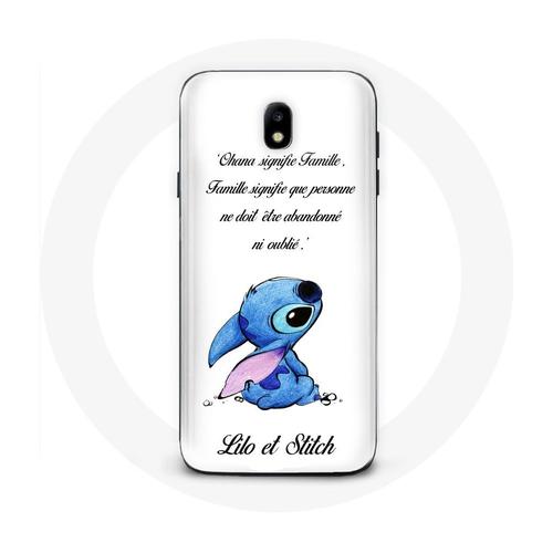 Coque Pour Samsung Galaxy S4 Lilo Et Stitch Ohana Citation Blanc