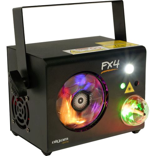 Projecteur Combo 4-en-1 Gobos LED Magicball Strobe Laser 4 LED 9x 3W - Algam Lighting LAL FX-4