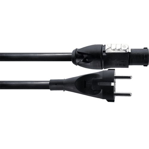 Cable PowerCON Schuko Droit 5 m - Cordial ELC CFCA5SO-TRUE1