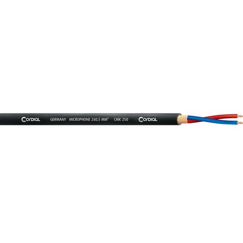 Câble Audio Micro 2 x 0,50 mm 100 m - Cordial ECL CMK250-BLACK100