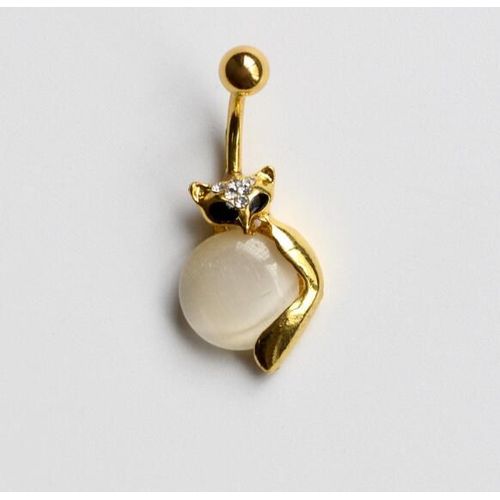 Piercing De Nombril Pour Femme, Imitation Opale, Pierre, Renard, Chat, Sexy, Cloche, Bijoux Pour Le Corps