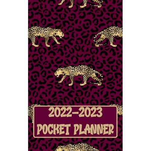 2022-2023 Pocket Planner: 2 Year Monthly Pocket Planner, Agenda & Organizer With 24 Months Spread View With Habit Tracker, Vision Board, Goal ... Print Planner| Wild Animal Design   de Grant, Tristan  Format Broch 