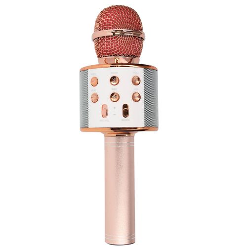 Micro Karaoké Bluetooth Haut-parleur intégré Boutons Multifonctions Fuchsia