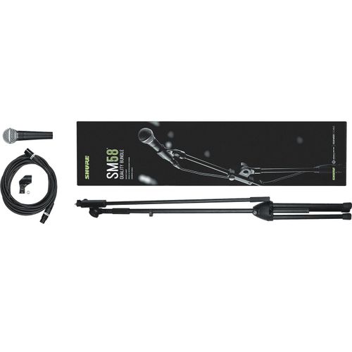 Pack Bundle Micro Filaire SM58 Qualité Professionnelle - Shure SSE SM58-KM-SOM