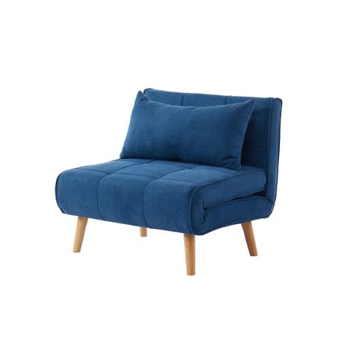 Fauteuil Convertible Xl En Tissu Chila - Bleu