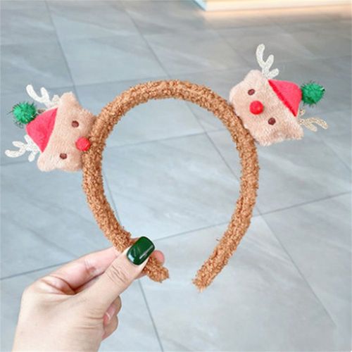 Serre-Tête De Noël Avec Oreilles De Renne Pour Enfant Et Adulte, Accessoires Décoratifs, Serre-Tête, Arbre De Noel, Bois, Elk, Oreilles De Renne, Nouveauté 2022