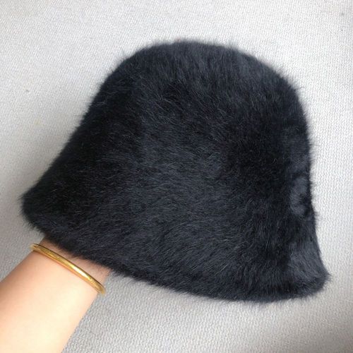 Chapeau Seau En Laine Épaisse Et Chaude Pour Femmes, Vintage, Casquette En Laine Chaude, Solide, Blanc, Couvre-Chef De Pêcheur, Panama Pour L'extérieur, Nouvelle Collection Hiver 2021